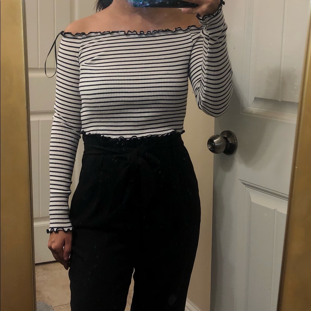 Striped crop top